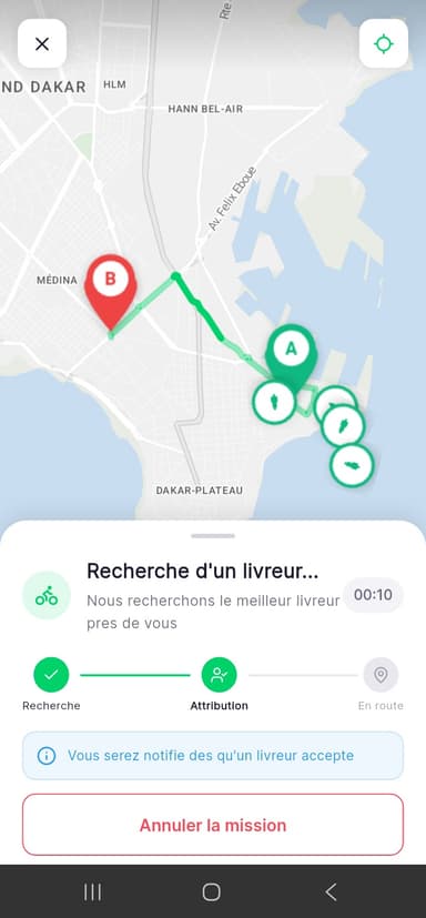SenLivreur app