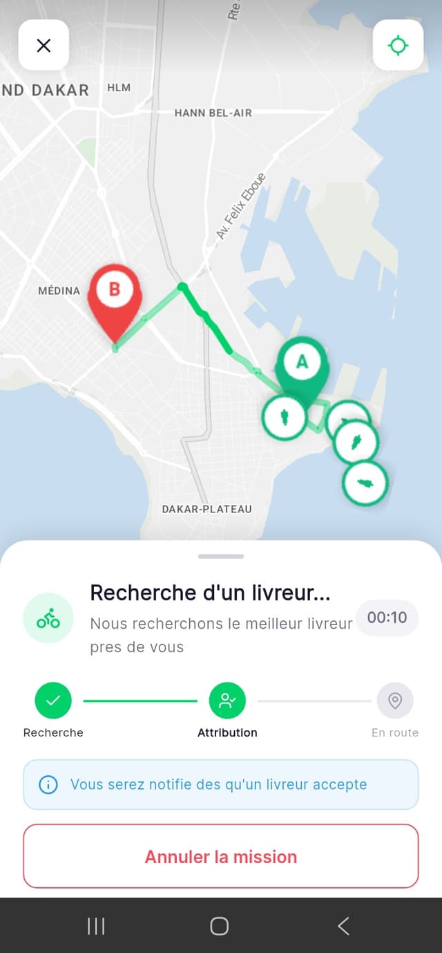 SenLivreur - suivi GPS en direct